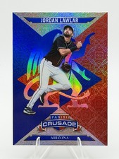 2025 Panini Crusade Jordan Lawlar Blue Chrome Parallel Card# 30 Arizona