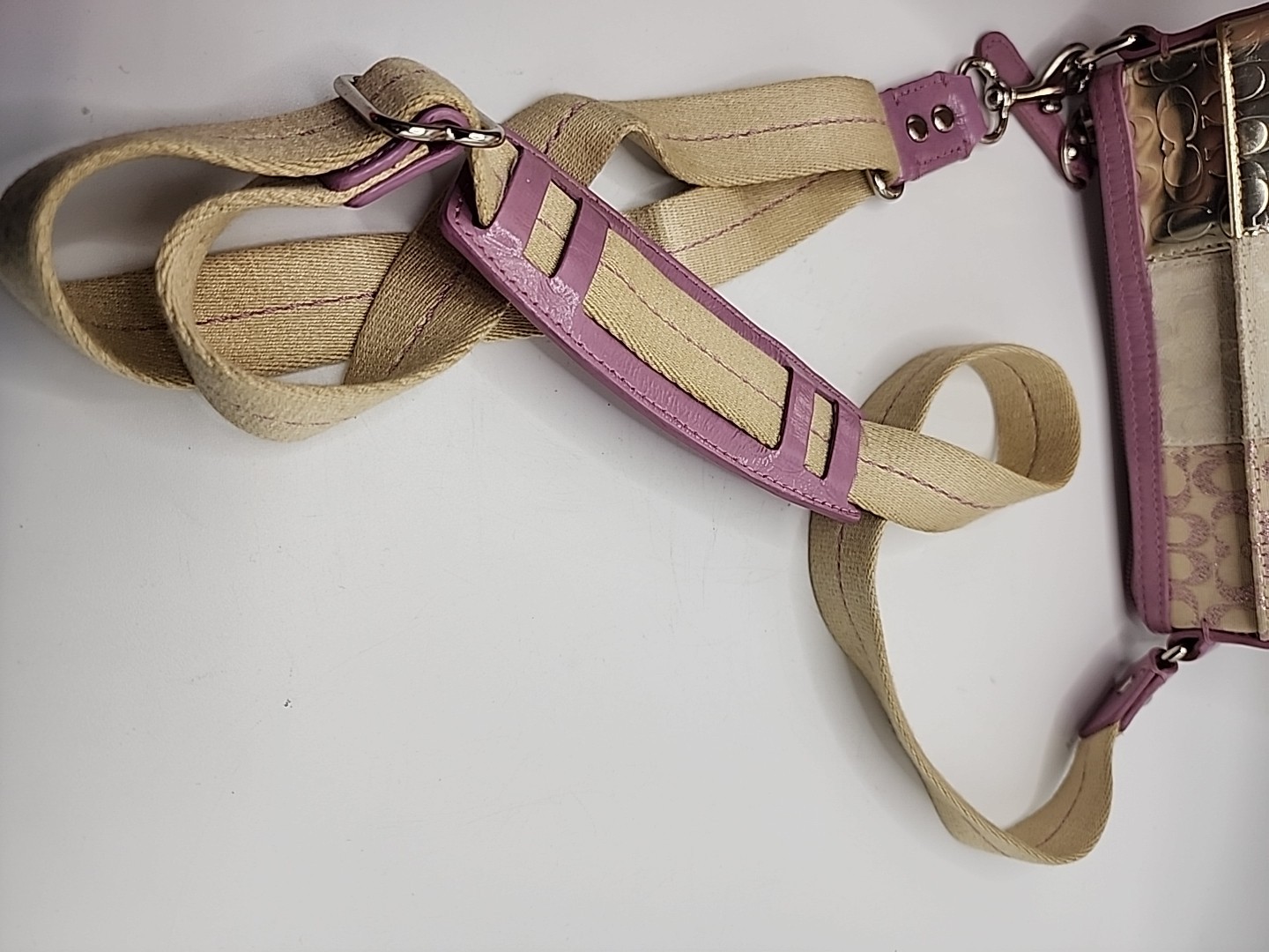 COACH SIGNATURE STRIPE PATCHWORK SWINGPACK 42581 … - image 13