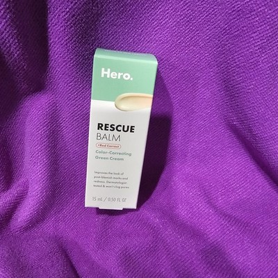 Hero Rescue Balm Color-Correcting Green Cream for Face Redness 15 mL new formula