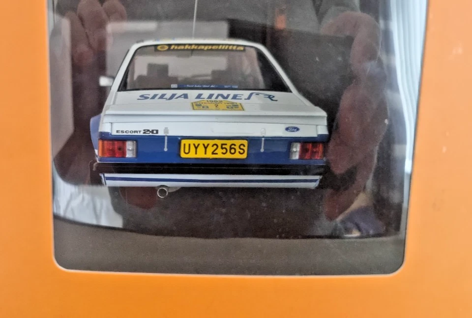 IXO 1/18 Scale Ford Escort Mk2 RS1800 Ari Vatanen 1982 Rally Sweden Car #2 - Image 3 of 4