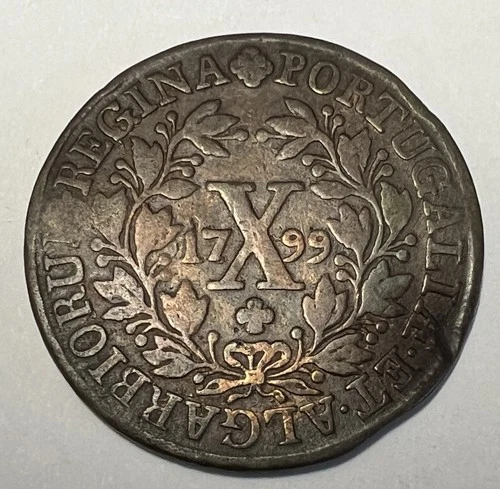 Portugal ?? 10 Reis 1799 Copper Lot 421