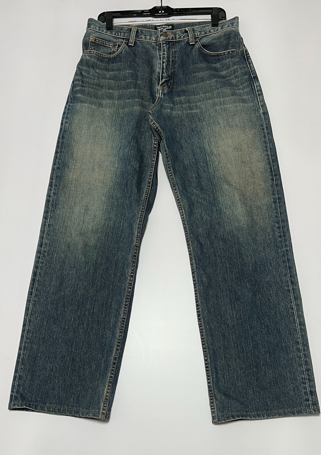 Rare Vtg Polo Jeans Co Ralph Lauren MADE IN JAPAN Baggy Denim Wide Leg W32 Y2K