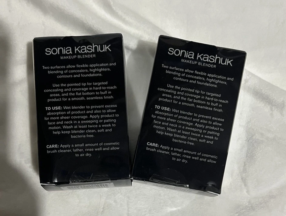 Esponja licuadora de maquillaje sin látex Sonia Kashuk - mármol - paquete de 2 Foto 2 de 2