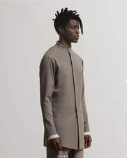 Eyn vas GREY Abstruse Hybrid ITALIAN WOOL sz 3 III Shirt Jacket