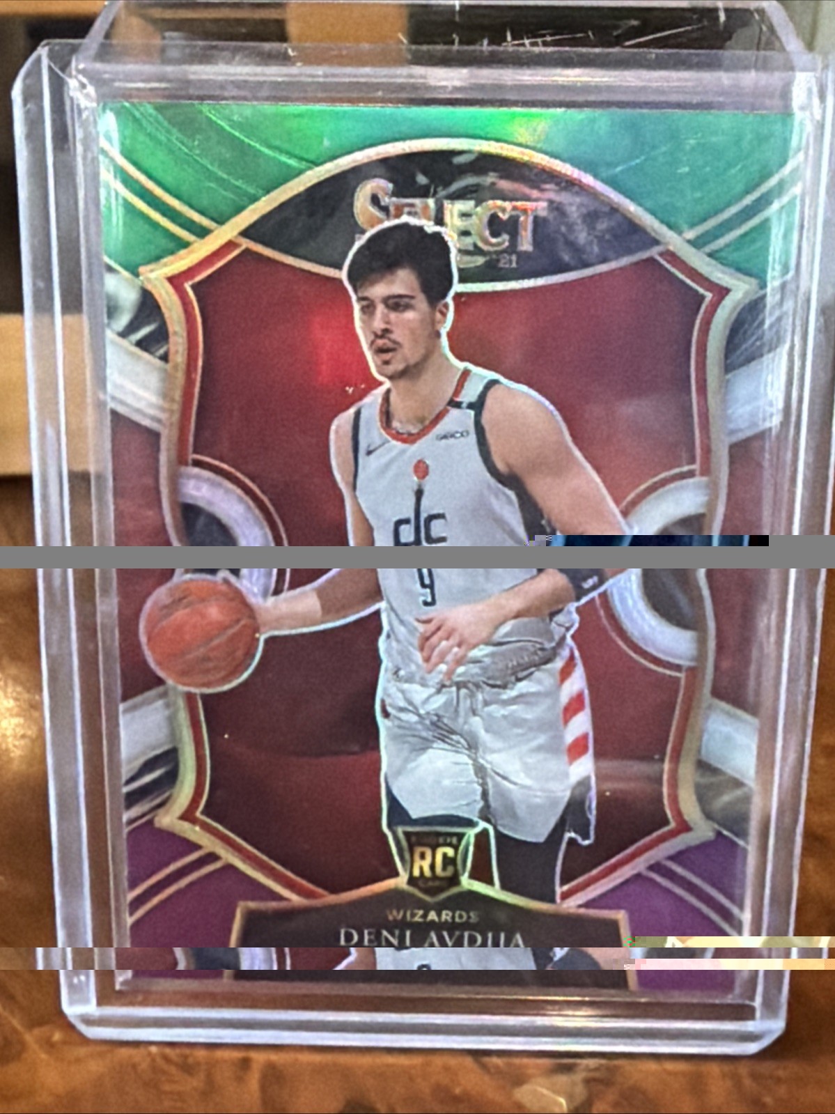 2020-21 Panini Select - Concourse Deni Avdija #69 Green White Purple Prizm (RC)