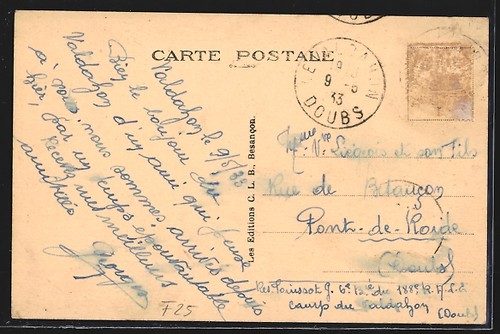 CPA Valdahon, Camp du Valdahon, Parc d´Artillerie 1933 - Picture 2 of 2