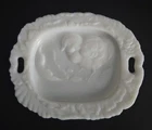 Westmoreland Milk Glass Chicken & Egg Small Trinket Dish Vintage Antique 5"