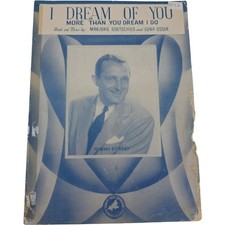 I Dream of You More Than You Dream I Do Feat Tommy Dorsey Vintage Sheet Music