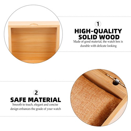 Holz Uhren Aufbewahrung Organizer Schmuck Aufbewahrungsbox hübsche Armband Box - Bild 8 von 12