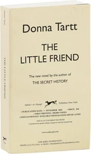 Donna Tartt-THE LITTLE FRIEND-2002-1ST/1ST US ED-UNCORRECTED PROOF-NEAR FINE