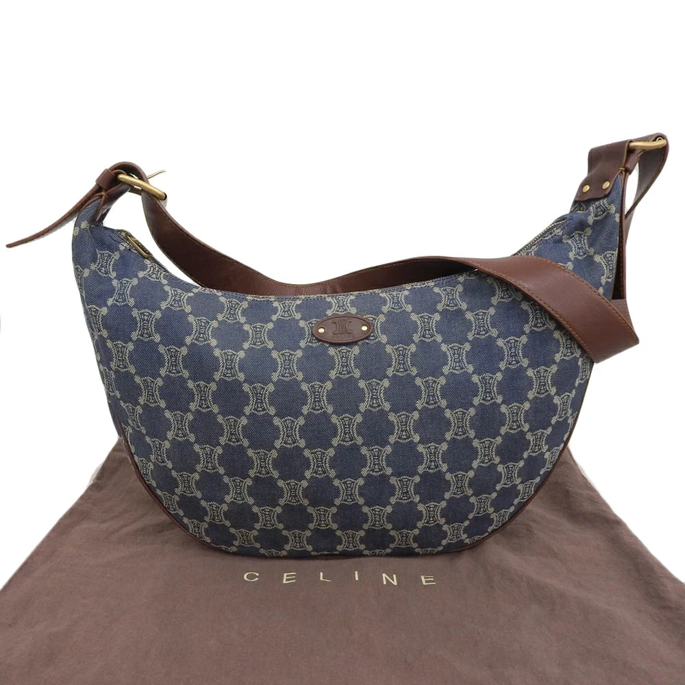 CELINE Denim Exterior Shoulder Bag Bags & Handbags for Women for