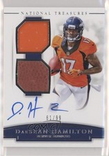 2018 Panini National Treasures 61/99 DaeSean Hamilton #RSC-DH Auto 6fs