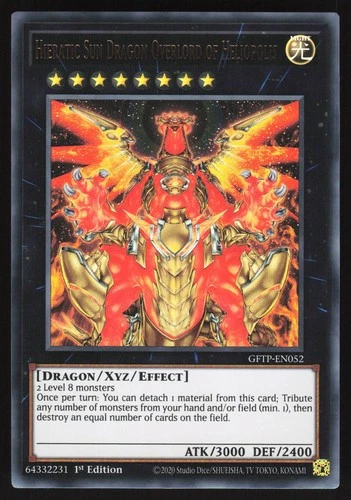 Hieratic Sun Dragon Overlord of Heliopolis - GFTP-EN052 - Ultra Rare - Yugioh