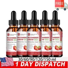 1-5X Magnesium Liquid Drops, Magnesium Glycinate,Improve Sleep,Anxiety Relief