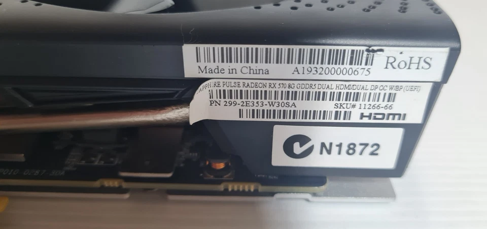 SAPPHIRE Pulse AMD Radeon RX 570 8GB GDDR5 Graphics Card GPU - Image 4 of 4