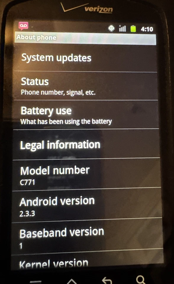 Casio GZ One Commando C771 1GB Fast Ship Very Good Used (Verizon) - Image 2 of 4