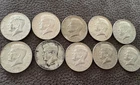 1967 Kennedy Half Dollars 10-Coin Lot 40% Silver See Pictures For Condition