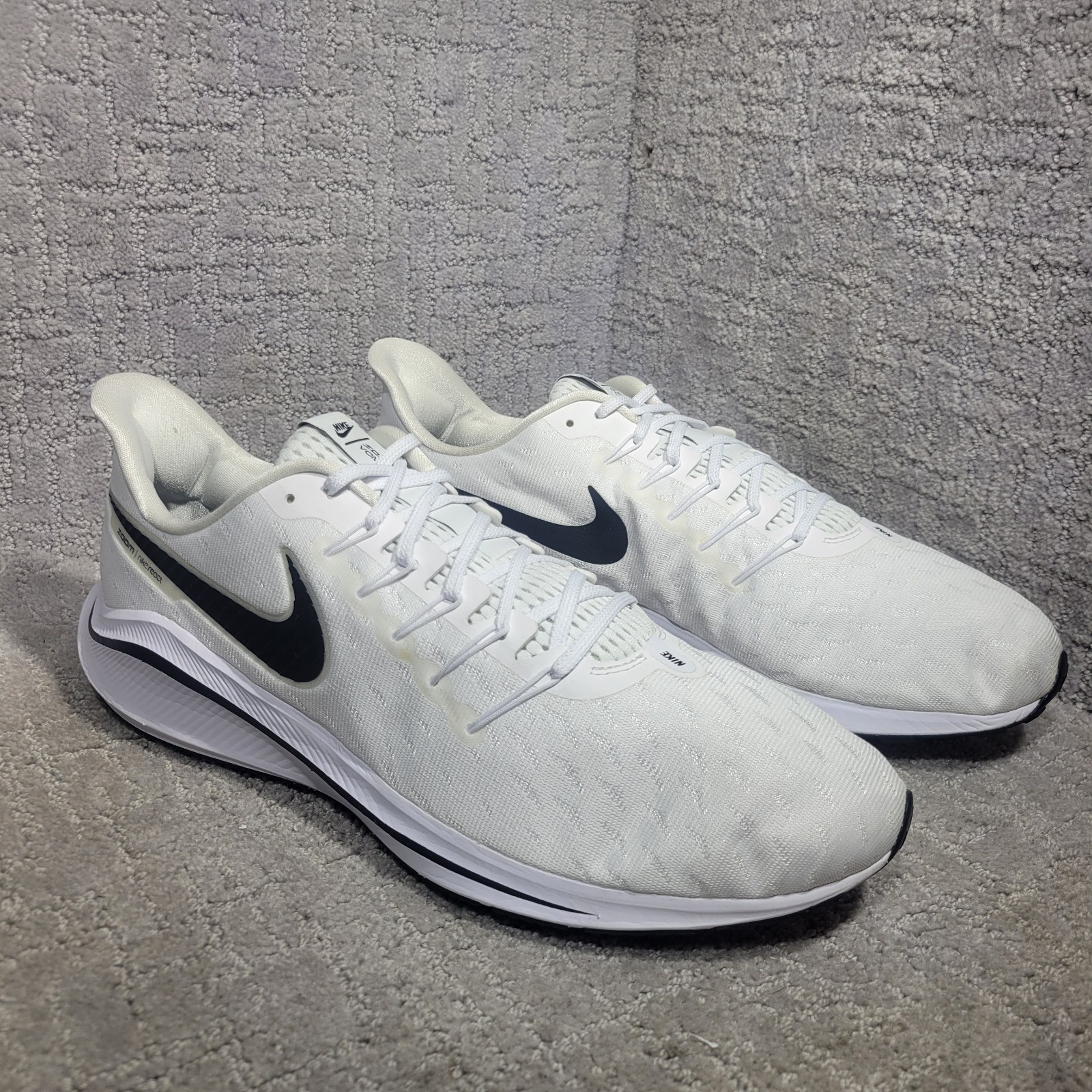 SAOLA Scarpe da corsa Nike Air Zoom Vomero 14 TB da uomo taglia 15 bianche nere CW9020 100
