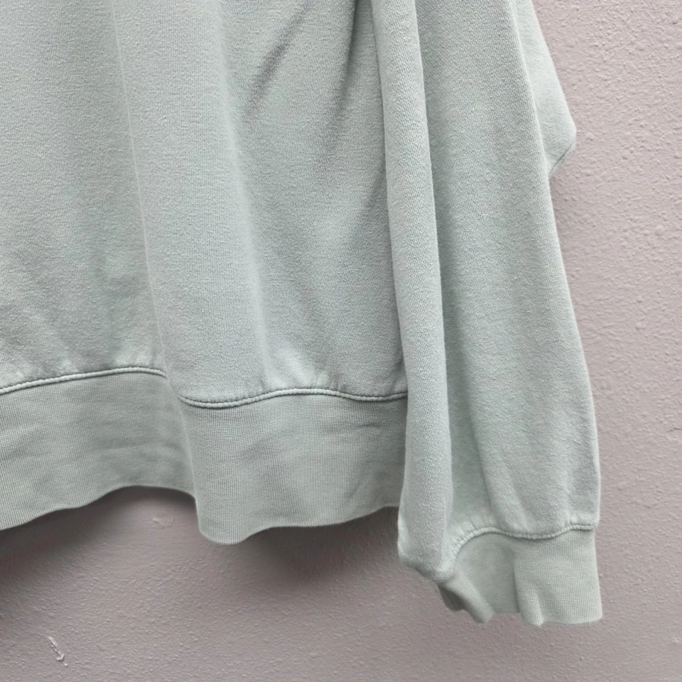 Nike Sweatshirt Womens 3X Mint Green Fleece Crew Pullover Gold Swoosh Logo Plus - Image 4 of 4