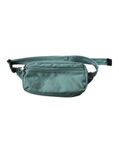 Open Story Waist Bag Womens One Size Green Canvas Adjustable Strap Fanny Pack