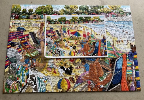 Gibsons Jigsaw Puzzles 4 x 500 Piece - A Dog's Life -Winter Autumn Spring Summer - Picture 5 of 19
