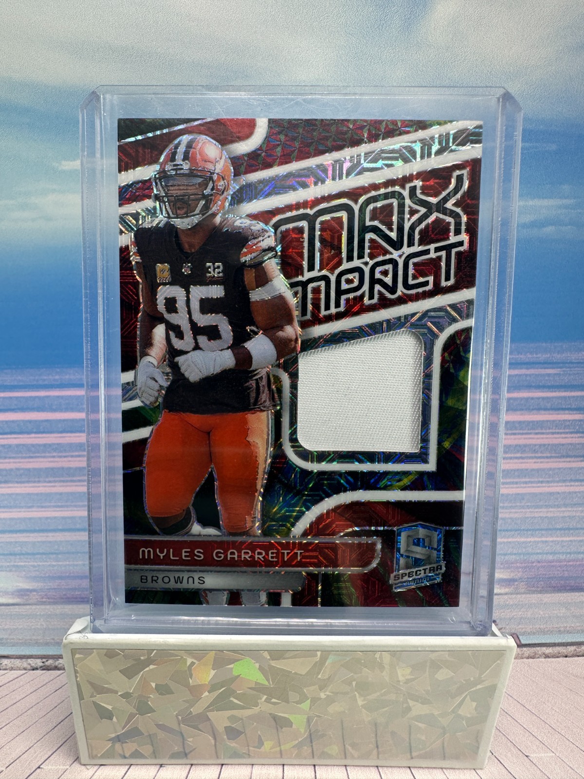 2024 Panini Spectra - Max Impact Myles Garrett #MI-MGT Meta Prizm 11/25 (MEM)