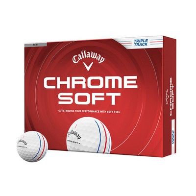 Callaway Chrome Soft Triple Track 2026 Golfbälle   Weiß (12er Pack)