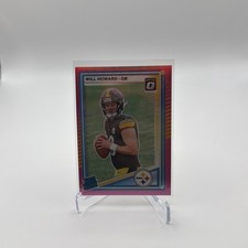 2025 Panini Donruss - Rated Rookie Will Howard #309 Optic Preview Pink (RC)