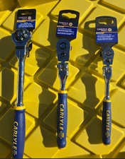 NAPA Carlyle 1/2"  Swivel- 3/8"  Flex Head- 1/4"  Flex Head Drive Ratchet Set