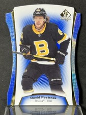 2021-22 SP Authentic David Pastrnak BLUE HOLOFOIL DIE CUT SP #DC-7 Bruins 🔥