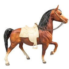 Vintage Breyer Western Prancing Horse 114 Cheyenne Bay with Rein Saddle