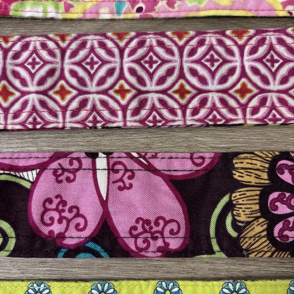 3 Cinturones de Tela Reversibles Vera Bradley 44” Cintura Pavo Real Mod Floral Capri Melón Foto 4 de 4