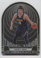2019 Panini Obsidian Tunnel Vision Electric Etch Yellow 8/10 Nikola Jokic #1 7y2