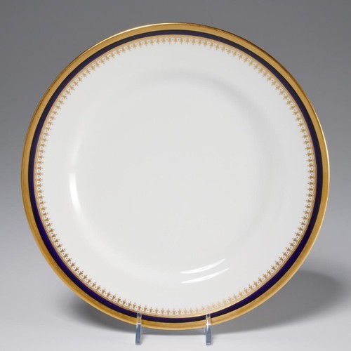 Spode Knightsbridge Salad Plate Teacup Cup Saucer Cobalt Blue Gold Trim 3 pc Lot - Picture 3 of 6