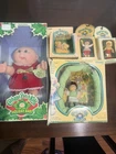 Cabbage Patch Kids Holiday Baby Playset Lot Poseable Figures Boxed