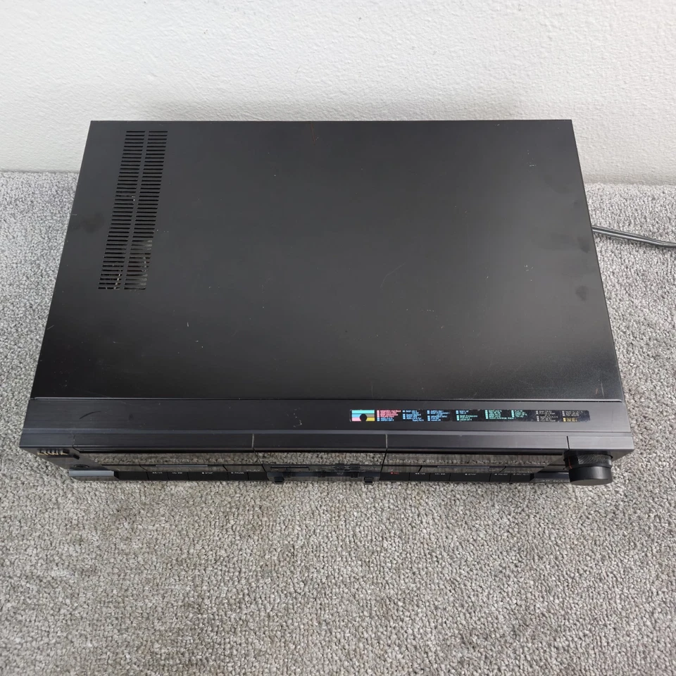 Aiwa AD-WX808 Doble Cassette Deck DBX Cabezal Amorfo Grabadora Dub Vintage Funciona Foto 3 de 4