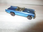 VINTAGE HOT WHEELS REDLINES CAR CLASSIC '57 BIRD BLUE BROWN INTERIOR HOTWHEELS