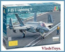Italeri Plastic Model kit 1/72 Scale F-35C Lightning II CATOBAR version #1469 