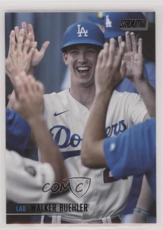 2021 Topps Stadium Club Black Foil Walker Buehler #80 8yu