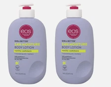 2 Pack of EOS Shea Better Body Lotion, Vanilla Cashmere 16 Ounce