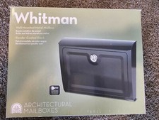 Whitman Architectual Wall-Mounted Locking Black Mailbox