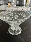 "STAR OF DAVID" ANCHOR HOCKING PUNCH BOWL STAND - VINTAGE
