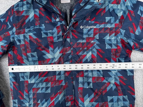 Columbia Jacket Boys Extra Large Blue Red Southwest Pattern Full Zip Insulation - Picture 9 of 16