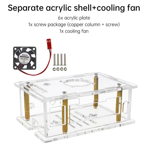 Orange Pi RV2 Development Board Acrylic Shell Heat Dissipation Transparent BoxU1 - Afbeelding 17 van 18