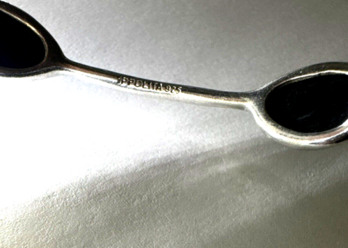 Ippolita Sterling Silver Wonderland 5-Station Rock Crystal ONYX Bangle 8 INCHES - Picture 3 of 4