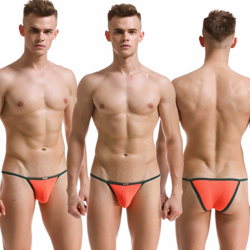 Men's Ice Silk Mesh Thong Underwear Sexy G-strings T-back Underpants M L XL 2XL - Picture 10 of 65