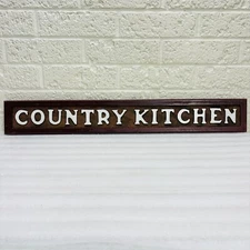 Hand-Painted 25" x 3.5" Country Kitchen Rustic Wood Sign Farmhouse Decor • VGUC‼