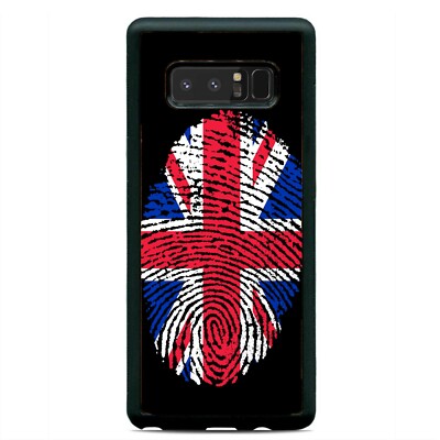 Fingerprint UK Britain Flag Case Cover Samsung Galaxy Note 20 Ultra 10 Plus 9 8