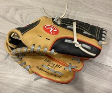 Rawlings 10 Inch Tan and Black Boys BaseBall Glove Right Hand Throw WPL10CBSG CU