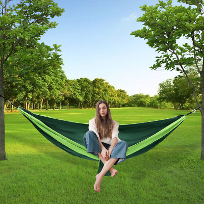 Portable Nylon Camping Hammack Camping Swing Hanging Bed Outdoor 270*140cm